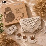 Macrame Handmade Purse Gift Box
