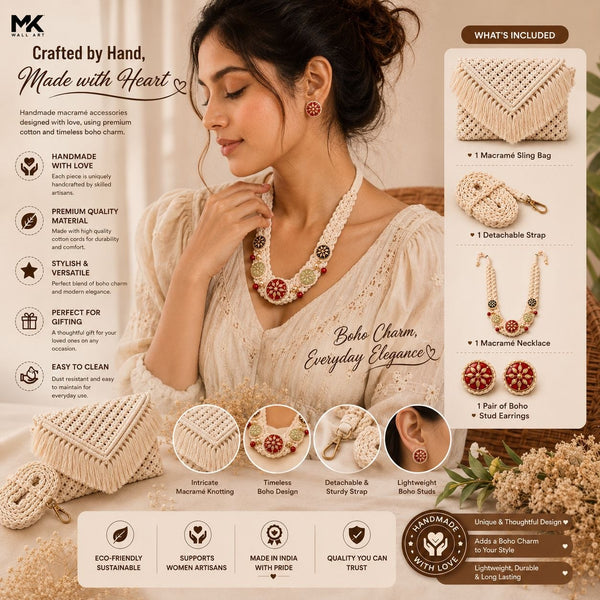 Boho Macrame Elegance Gift Set