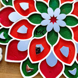 Handmade Tulsi Vivah rangoli mat - reusable washable festival decoration