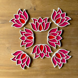 Lotus Border Combo Of 8