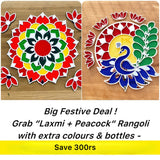 Peacock Rangoli Art