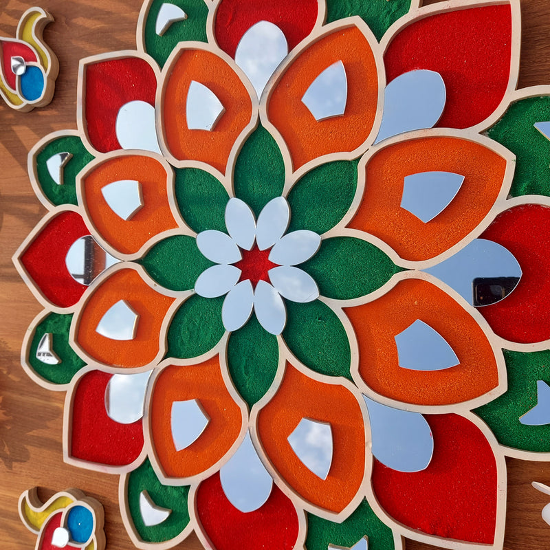TULSI VIVAH RANGOLI ART (free colours with 2 bottles) – MKWALLART