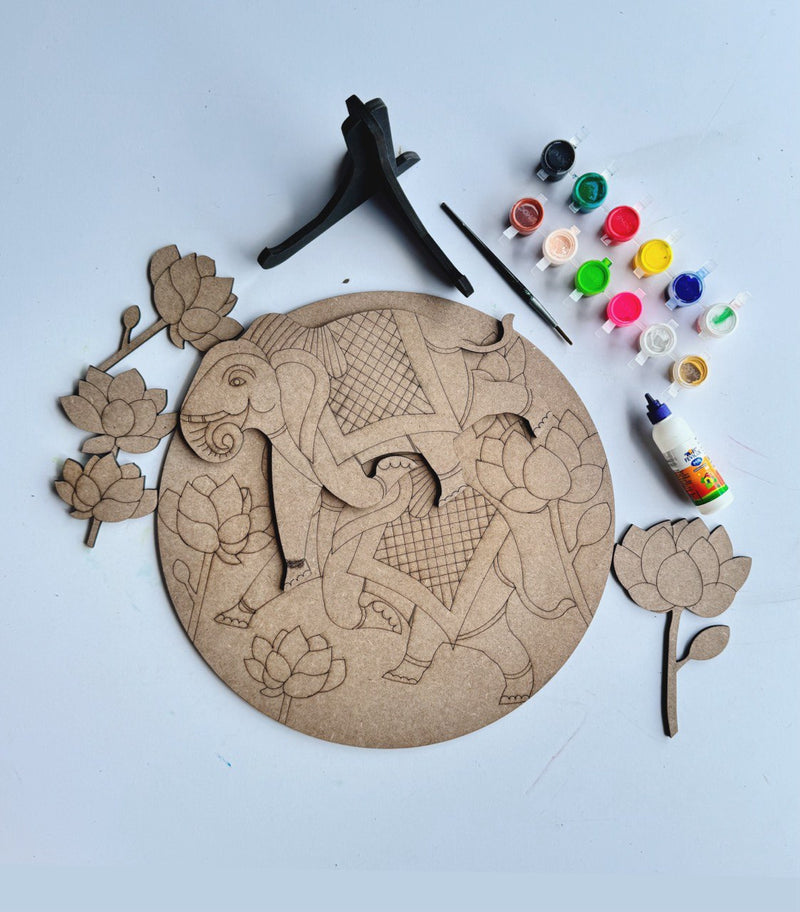 DIY PICHWAI ART ELEPHANT ( FREE SHIPPING)