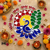 Peacock Rangoli Art