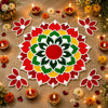 LAXMI PUJA RANGOLI ART