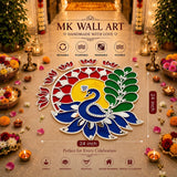 Peacock Rangoli Art