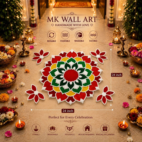 LAXMI PUJA RANGOLI ART
