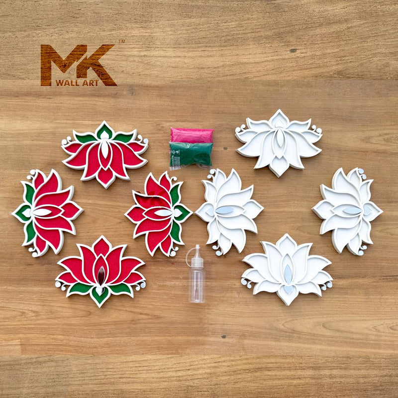 SHUKLA BORDER COMBO OF 8(free colour with 1 bottle)
