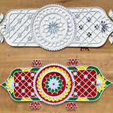Reusable subh laabh rangoli mat for Diwali decoration