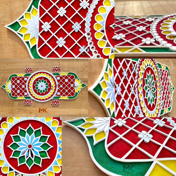 RANGOLI ART, RANGOLI DESIGNS, RANGOLI, DIWALI DECORATION, DIWALI , GIFT, subh labh
