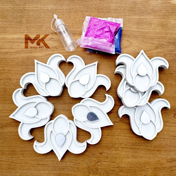 TULSI CUTOUT BORDER COMBO OF 8(free colour with 1 bottle)