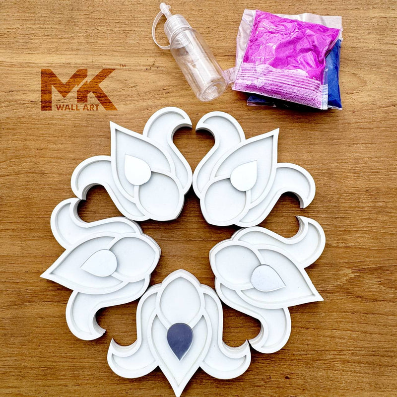 TULSI CUTOUT BORDER COMBO OF 8(free colour with 1 bottle)