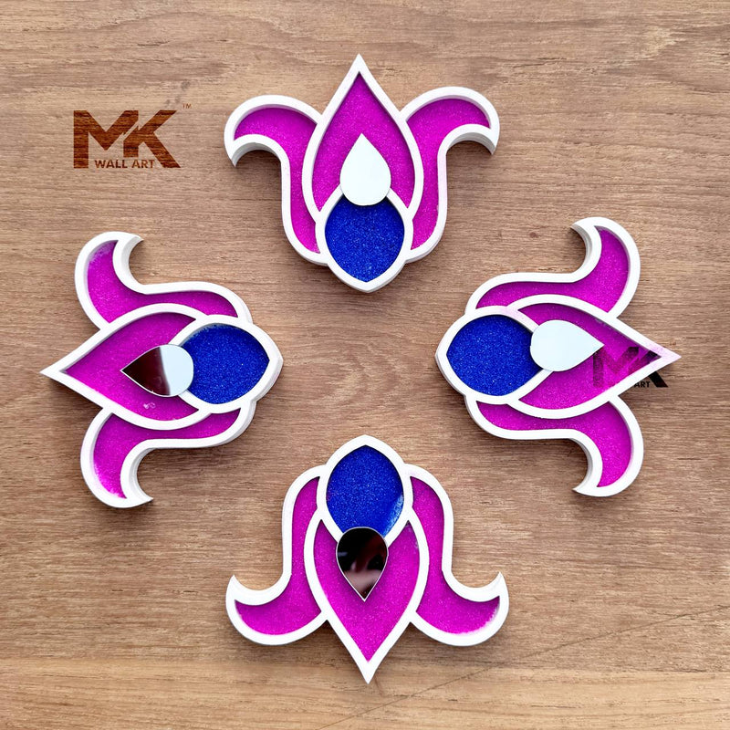 TULSI CUTOUT BORDER COMBO OF 8(free colour with 1 bottle)