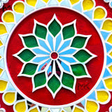 Rangoli mat for house decoration - reusable washable flotable