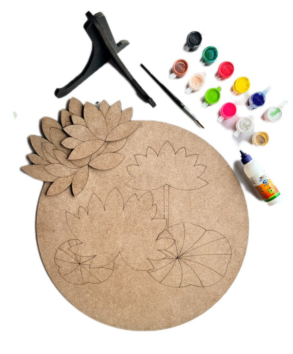 diy kit, diy multilayer kit, kids activity, birthday return gifts, kids 4+, diy craft kit, DIY , KIDS BIRTHDAY GIFTS, PICHWAI ART, LOTUS