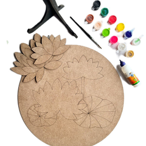 diy kit, diy multilayer kit, kids activity, birthday return gifts, kids 4+, diy craft kit, DIY , KIDS BIRTHDAY GIFTS, PICHWAI ART, LOTUS