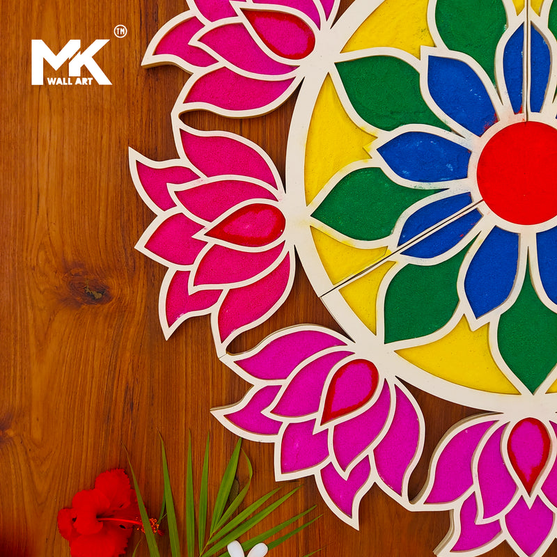 GOVARDHAN PUJA RANGOLI ART(free rangoli colours with 2 bottle)