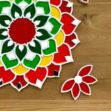 Handmade Laxmi Puja reusable rangoli mat for Diwali - MK Wall Art