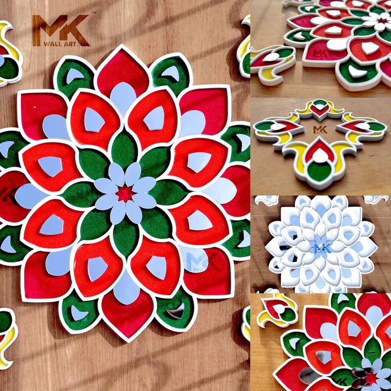 TULSI VIVAH RANGOLI ART (free colours with 2 bottles)