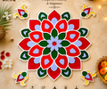 Tulsi Vivah Rangoli Art