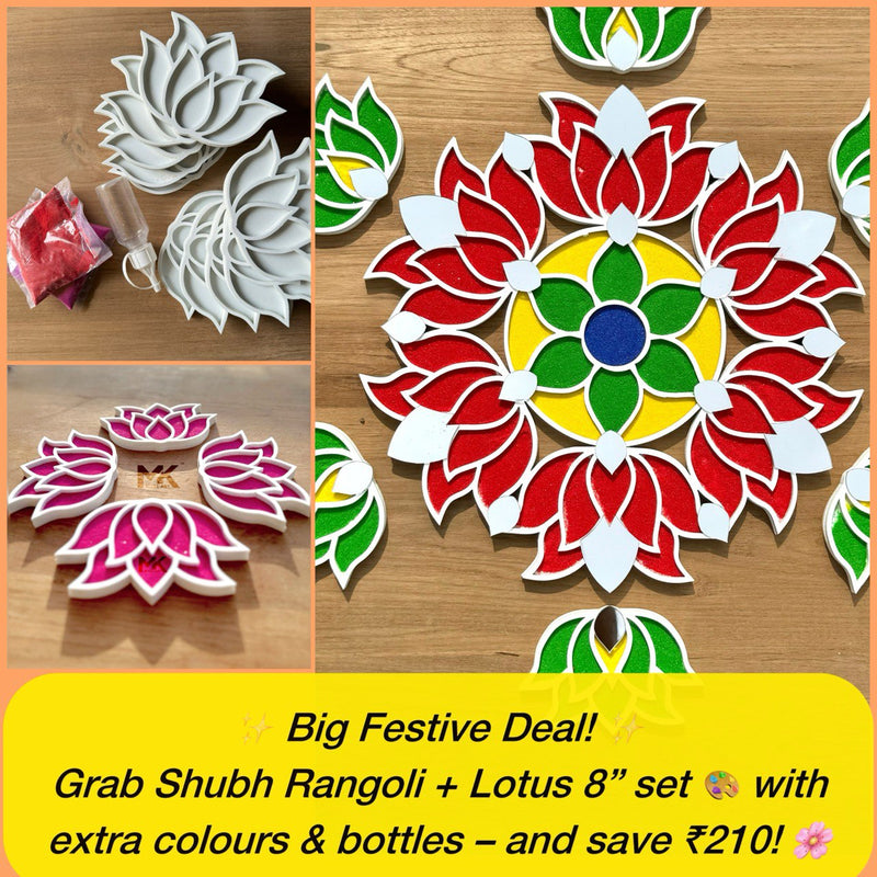 SHUBH RANGOLI ART(free all colours with 2 bottle)