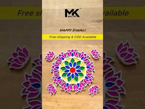 GOVARDHAN PUJA RANGOLI ART(free rangoli colours with 2 bottle)